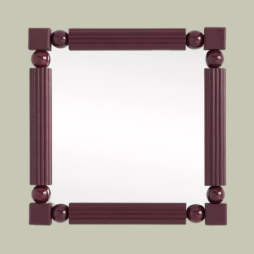 Anthropologie, Benedicta Wood Beaded Mirror