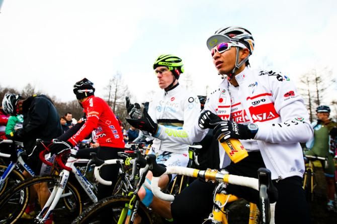 The line up for the elite men's race.
