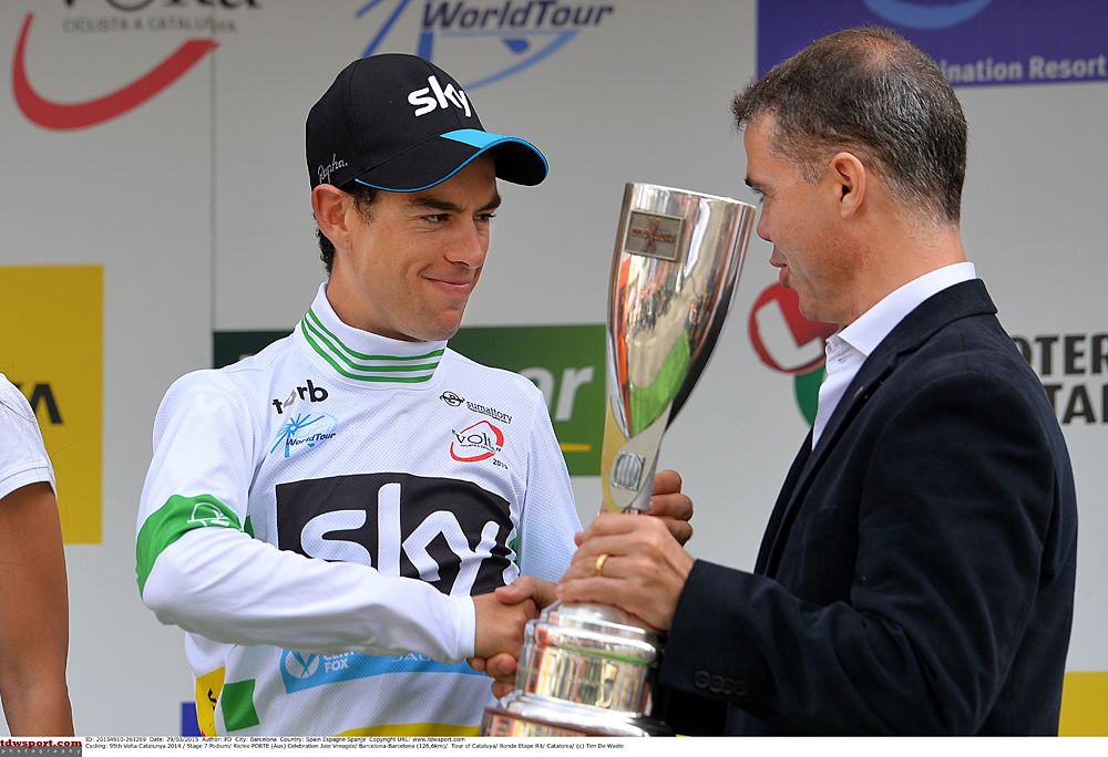 Richie Porte (Team Sky) wins the overall title in Catalunya