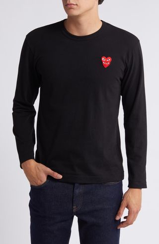 Overlapping Heart Long Sleeve T-Shirt