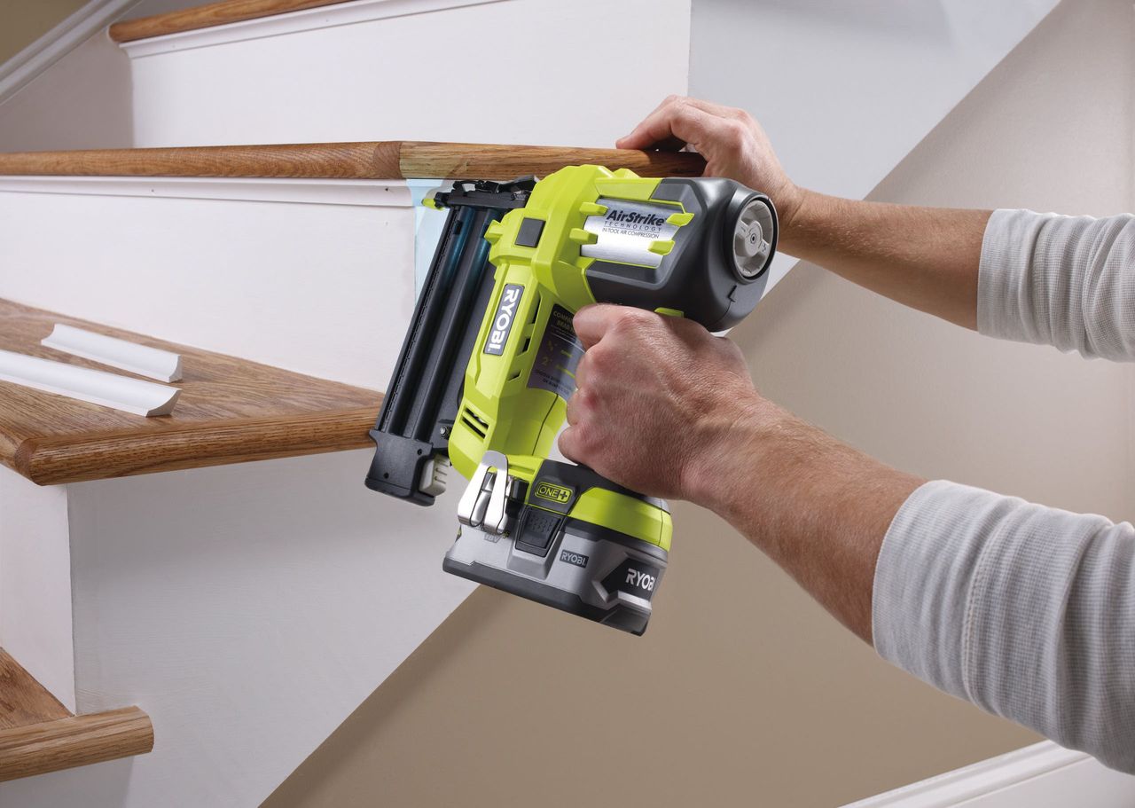 Ryobi One+ Airstrike cordless nail gun 18 gauge