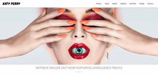 WordPress websites: Katy Perry