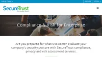 Website screenshot of SecureTrust