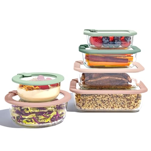 Bentgo Signature Glass Food Storage Containers With Lids, 12 Piece Set