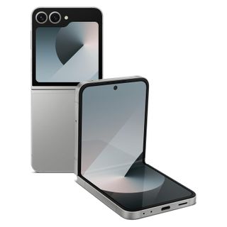 Render of the silver shadow Samsung Galaxy Z Flip 6