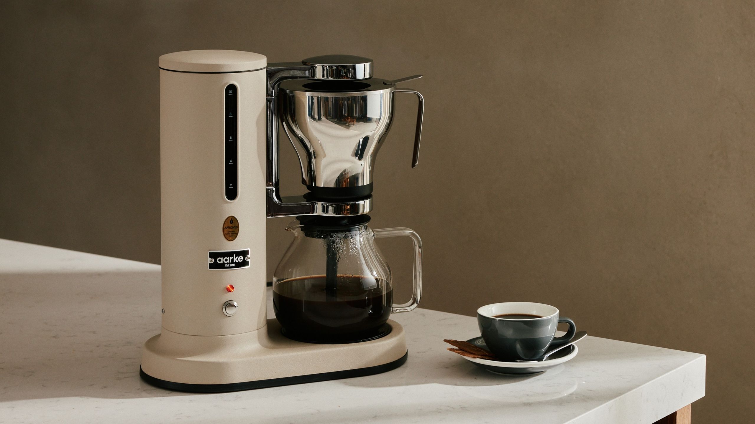 Aarke's premium coffee maker 'makes a statement on any counter', and it just received a makeover that'll look extra chic in your kitchen