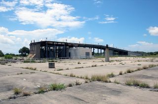What remains of the ramp and launch stand at Launch Complex 14 (LC-14) at Cape Canaveral Space Force Station. 