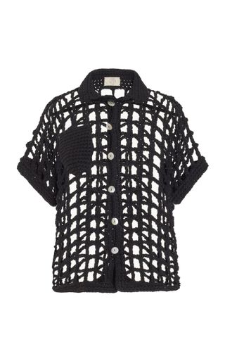 Sessa Cotton Crochet Shirt