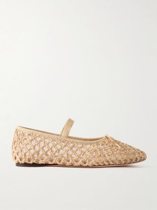 Leonie Woven Raffia Ballet Flats