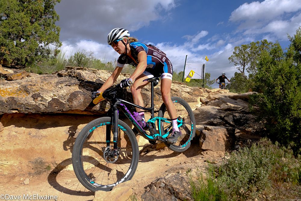 Amy Beisel (Team Ridebiker) has looked strong all season, but was riding with a chest cold this weekend
