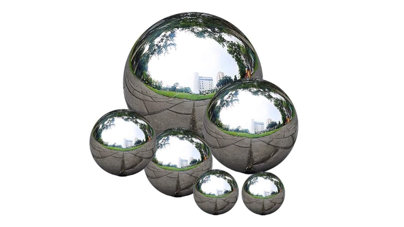 zosenda stainless steel gazing balls