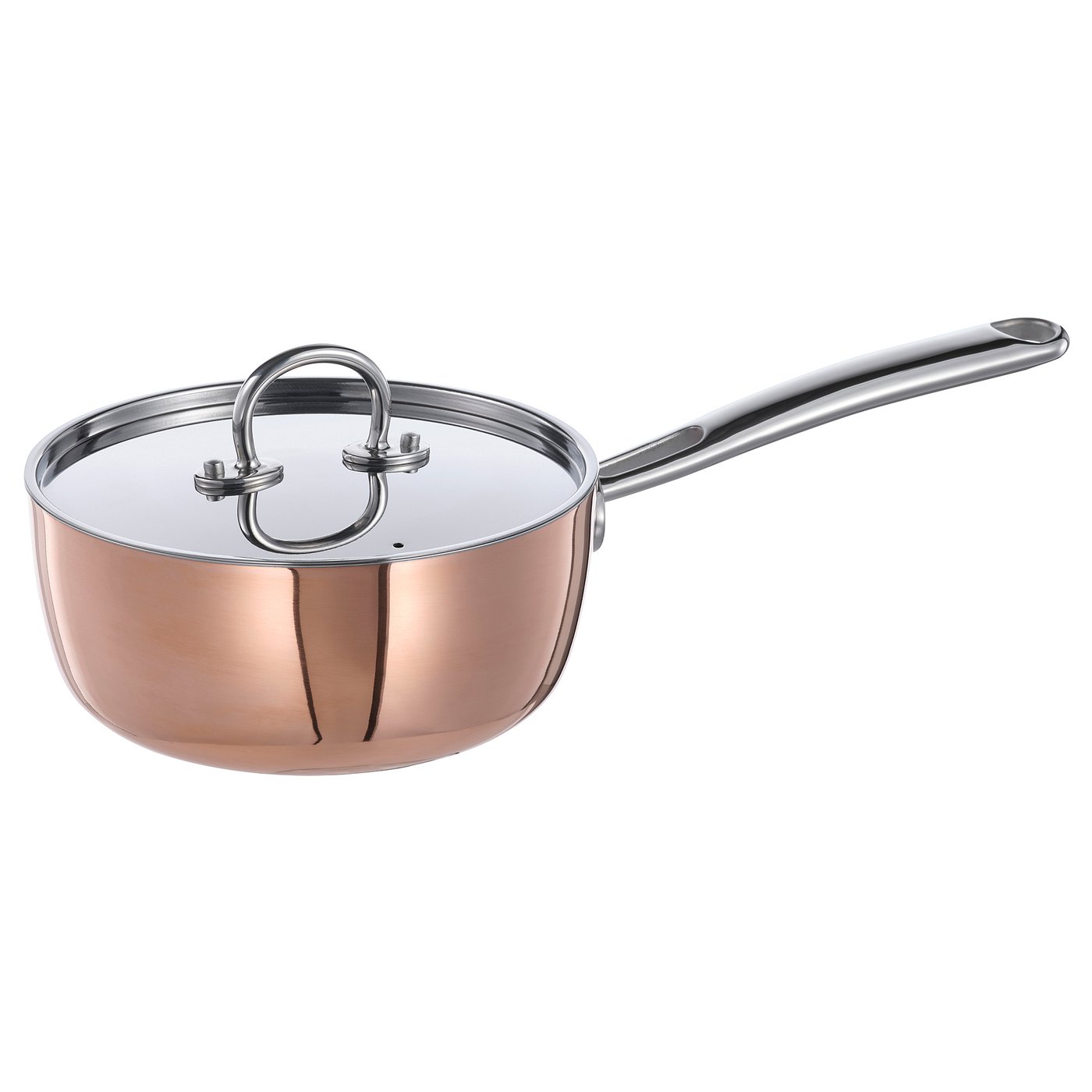Finmat Saucepan With Lid - Copper/stainless Steel 2 Qt