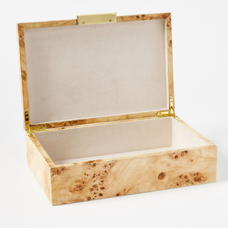 burl wood jewelry box