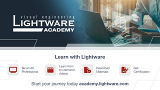 Dashboard for Lightware's new e-learning platform. 