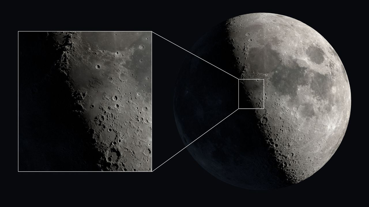 Massive 'X' and 'V' shapes will appear on the moon tonight — here's how to see them