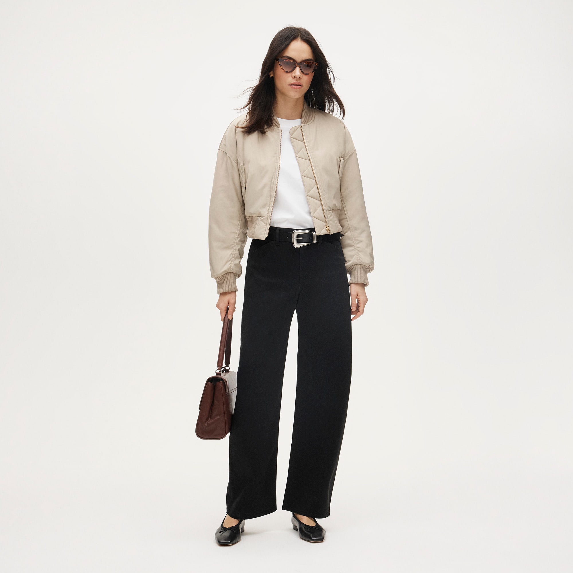 Zoe Barrel Pant in Chino