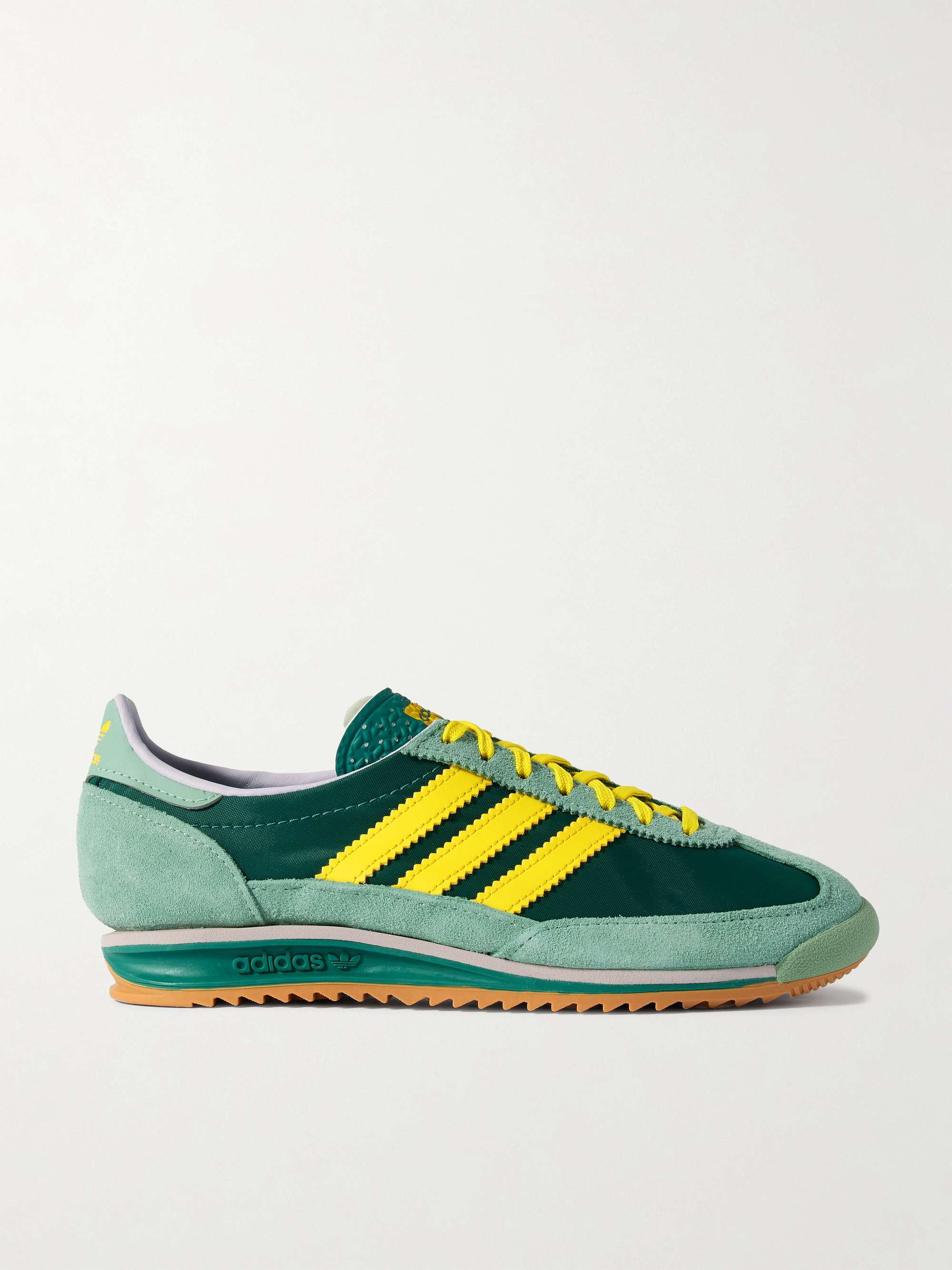 Sl 72 Og Suede and Leather-Trimmed Canvas Sneakers
