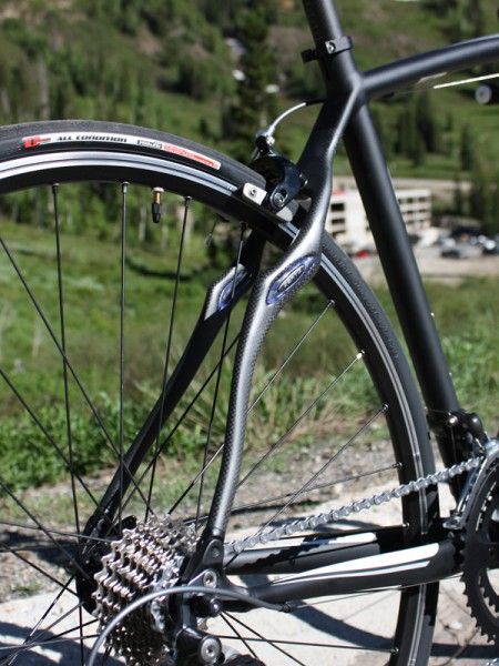 The top-end Secteur Comp will use carbon seat stays with shaping similar to that of the more expensive Roubaix.