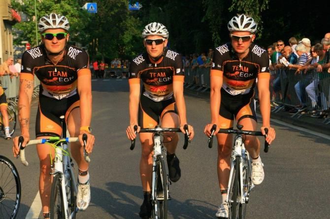 Team EGN riders at the Tour de Neuss
