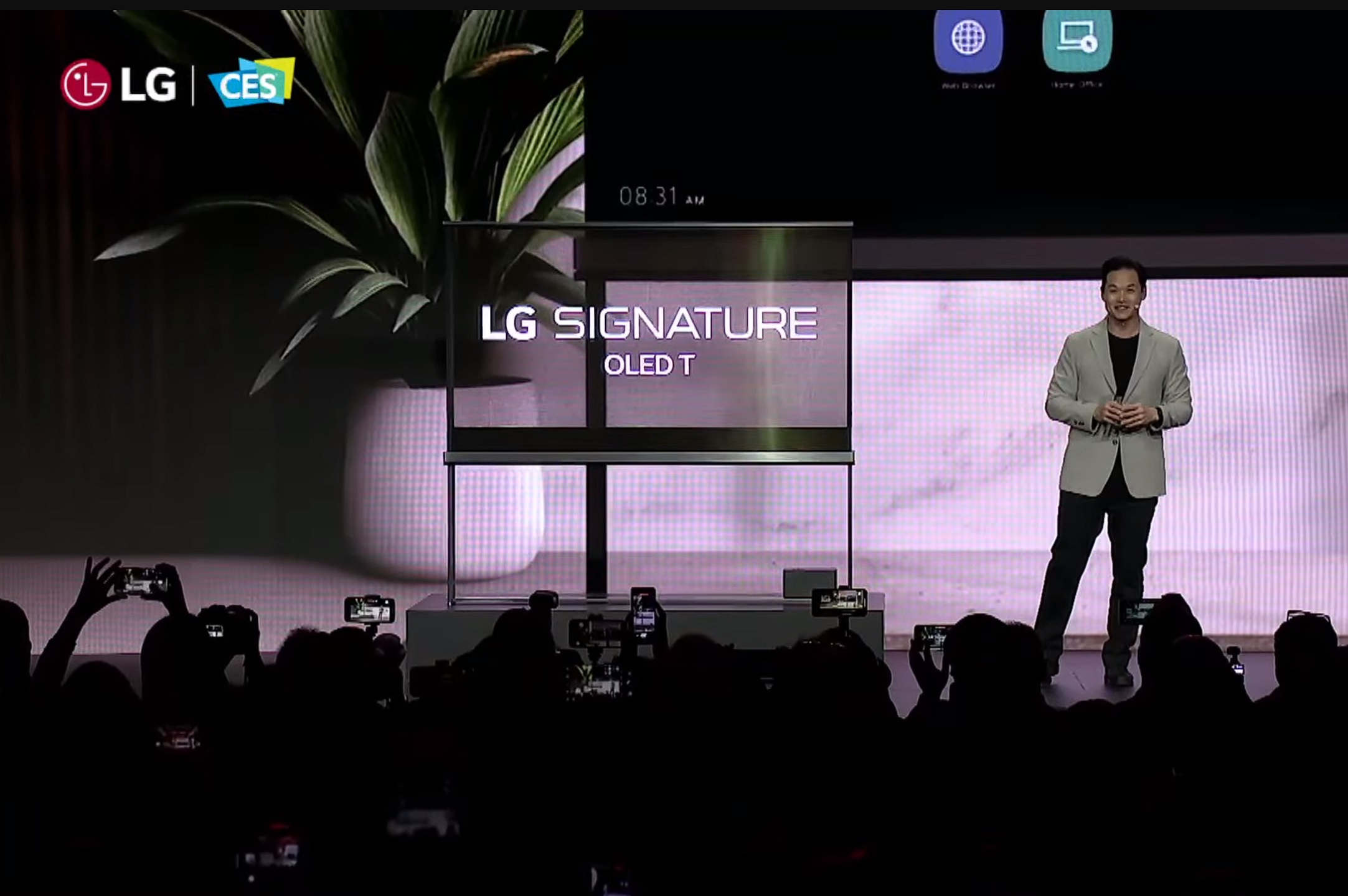 LG OLED T en CES 2024