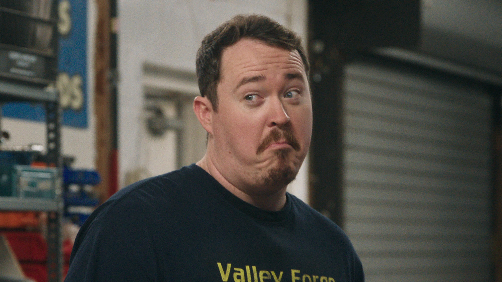 Shane in shop in Tires Season 2