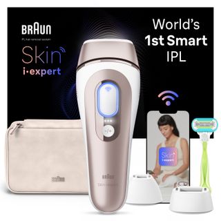 Braun Ipl Pro 7 Ipl Hair Removal With Venus Razor for Men & Women - White/gold