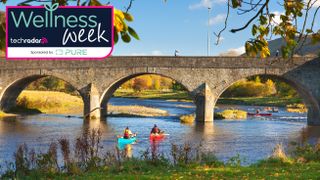 Canoeist on the river Wye