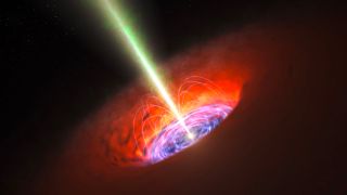 The Atacama Large Millimeter/submillimeter Array (ALMA) has revealed an extremely powerful magnetic field, beyond anything previously detected in the core of a galaxy, very close to the event horizon of a supermassive black hole.