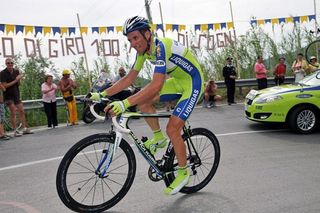 Ivan Basso (Liquigas) tackles a climb on the Cinque Terre time trial on his way to an 11th place finish.