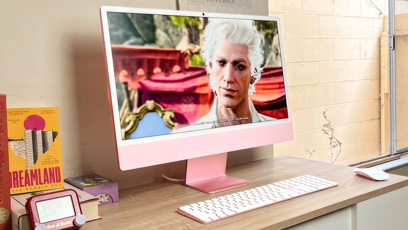 Apple iMac M4 review unit on desk