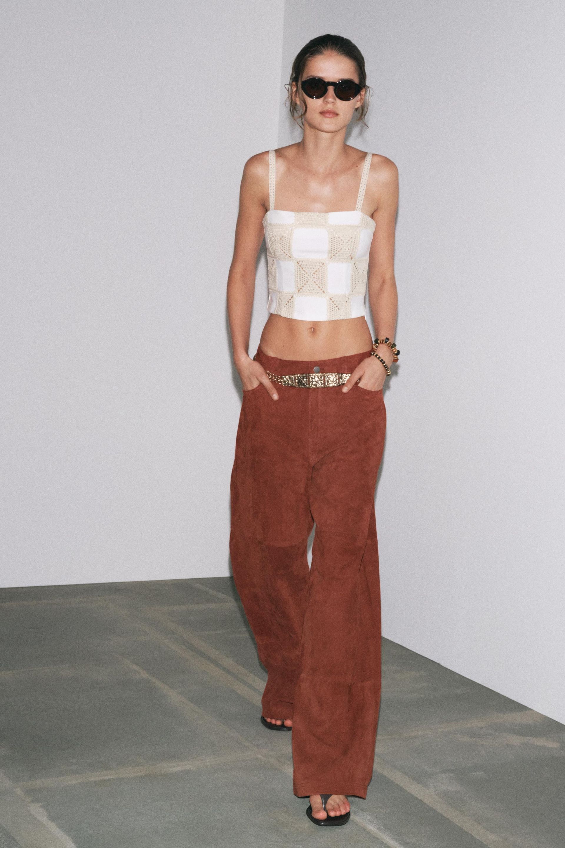 Interlock Patchwork Crochet Top