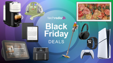 A selection of products on a blue-purple background with 'Black Friday deals' in the center in white text