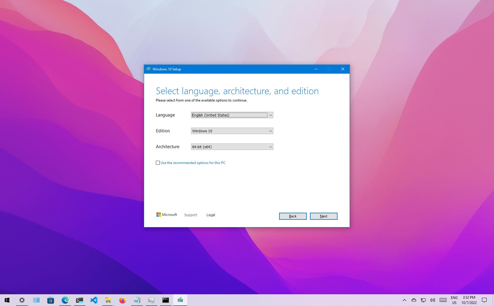 How to upgrade from 32-bit to 64-bit version of Windows 10