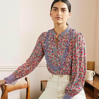 best shirts for women include this Boho Boden shirt in floral print