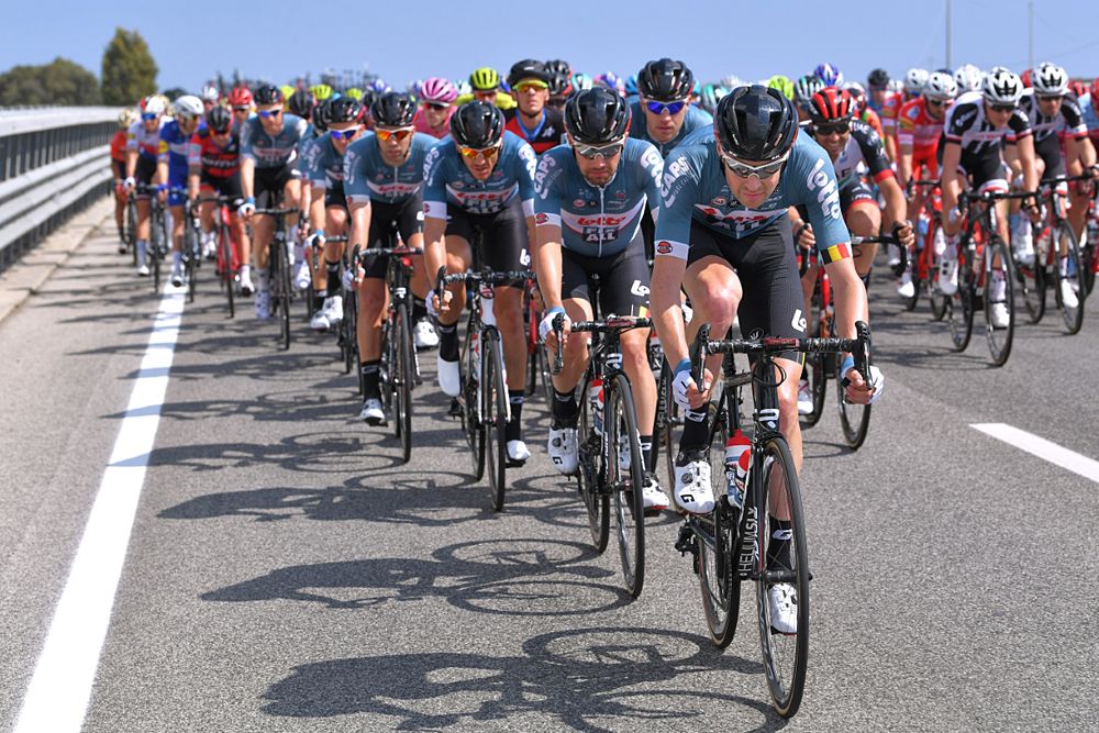 Lotto Fix All during stage 5 at the Giro d'Italia