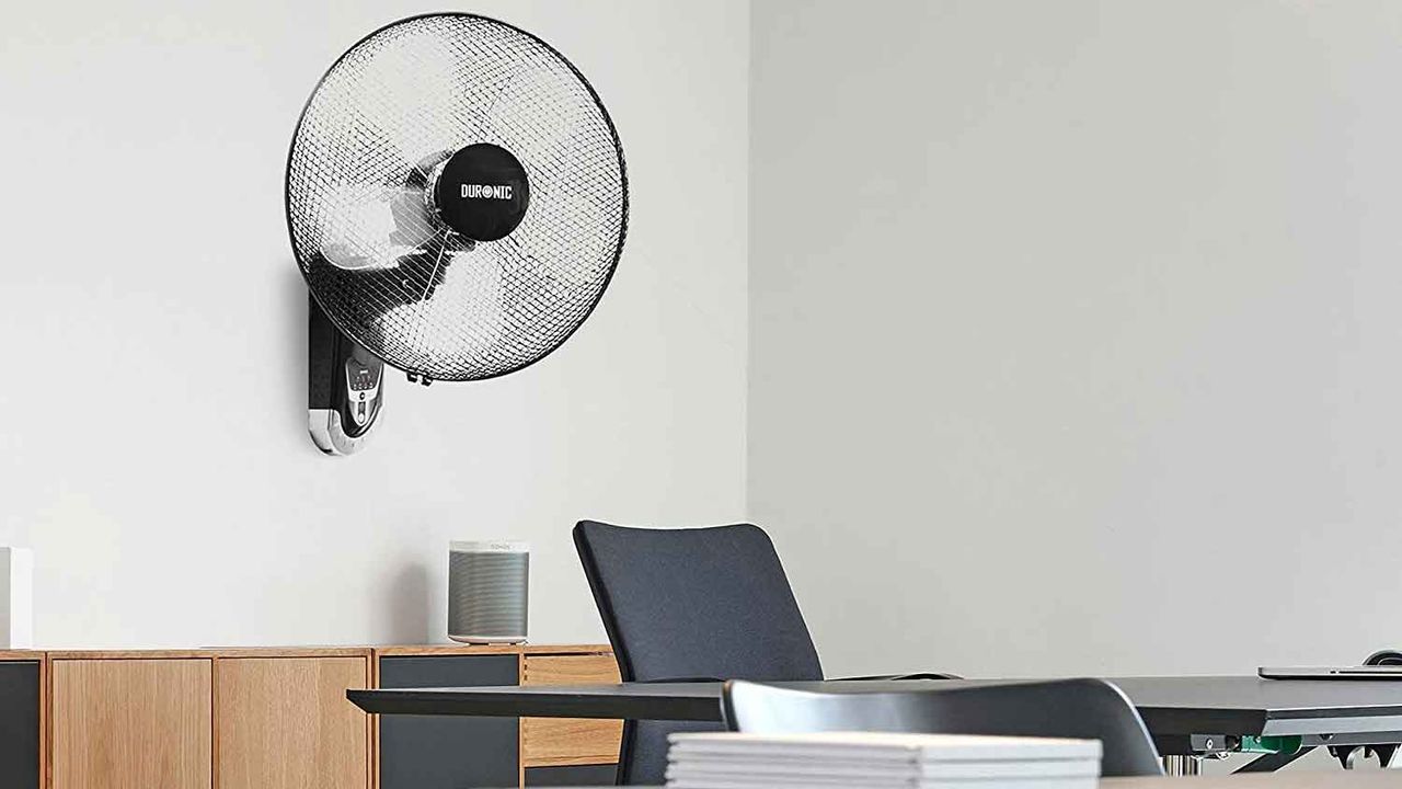 Duronic Wall Mounted Fan in office