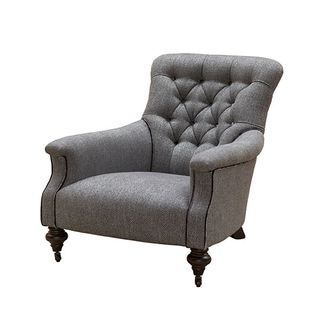 grey slipper armchair