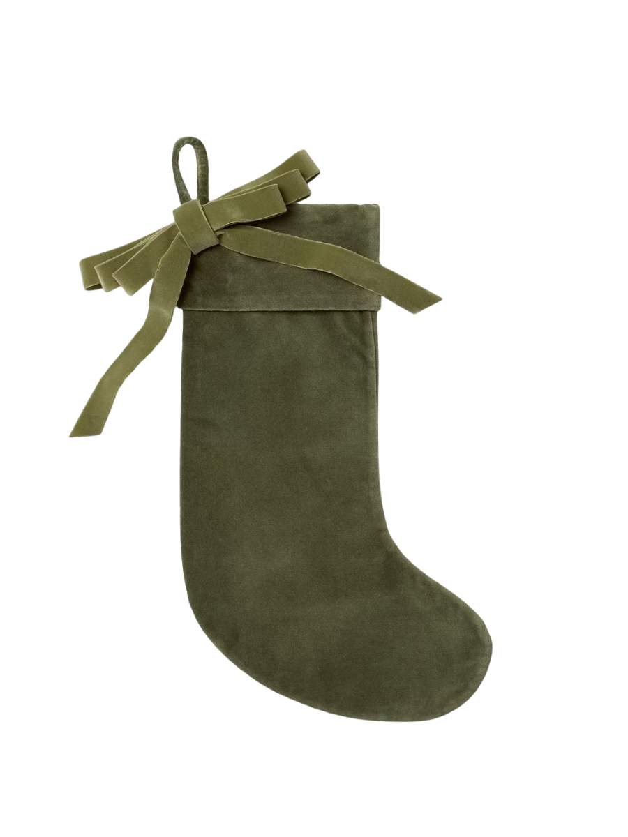 Velvet Bow Stocking