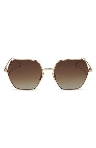 Harlowe 55mm Gradient Polarized Square Sunglasses