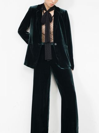 Zara Velvet Trousers and Jacket, £139.98