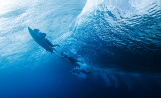 Underwater photography at the surfing Olympics 2024