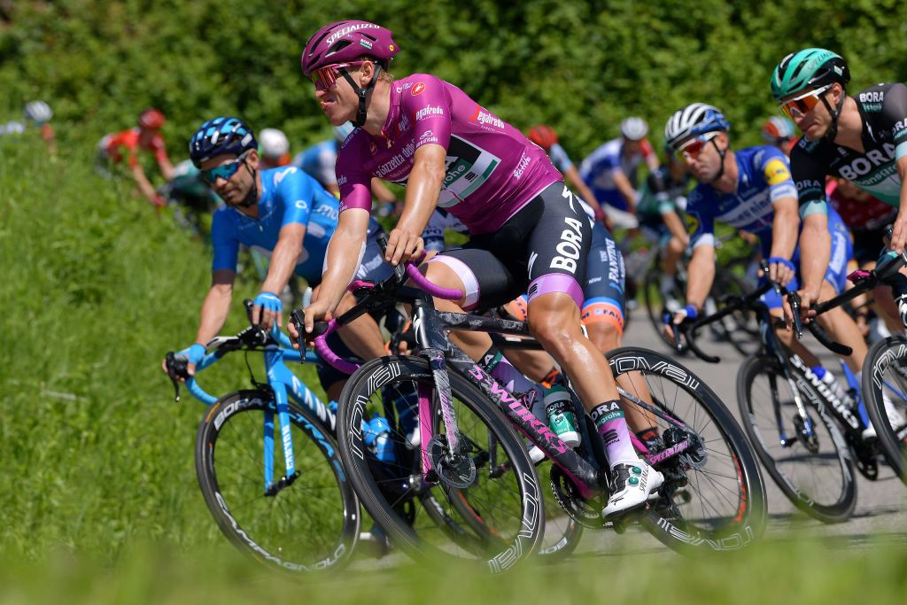 Pascal Ackermann (Bora-Hansgrohe) back in the points jersey at the Giro d'Italia