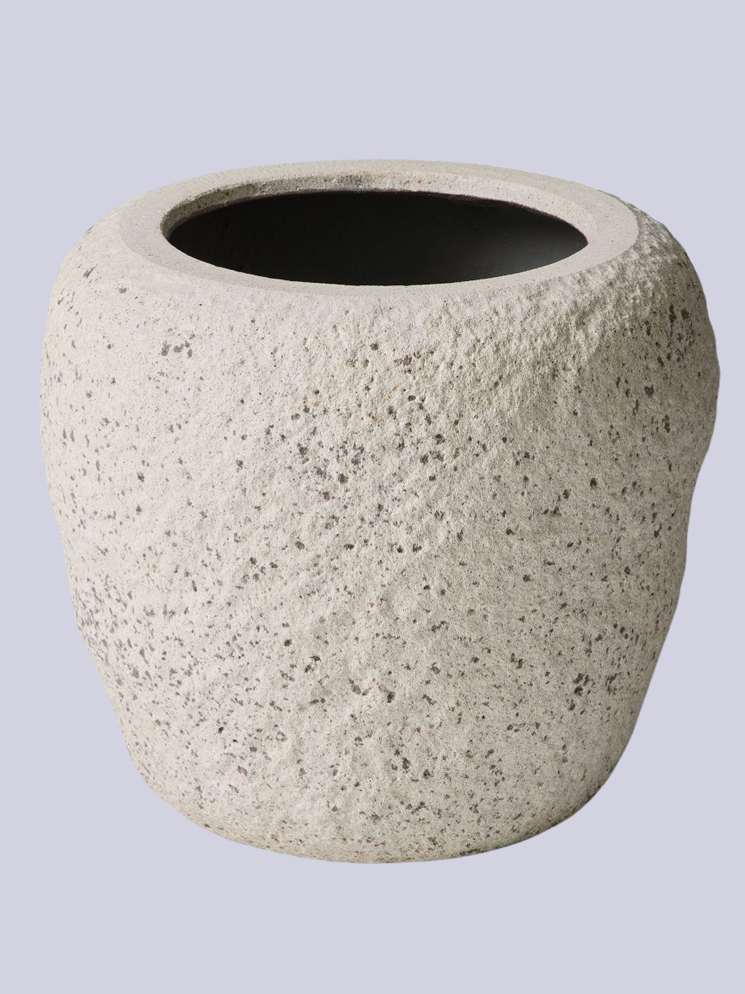A textured outdoor pot