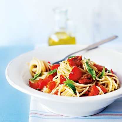 Tomato and Peppadew Summer Spaghetti recipe-pasta recipes-recipe ideas-new recipes-woman and home