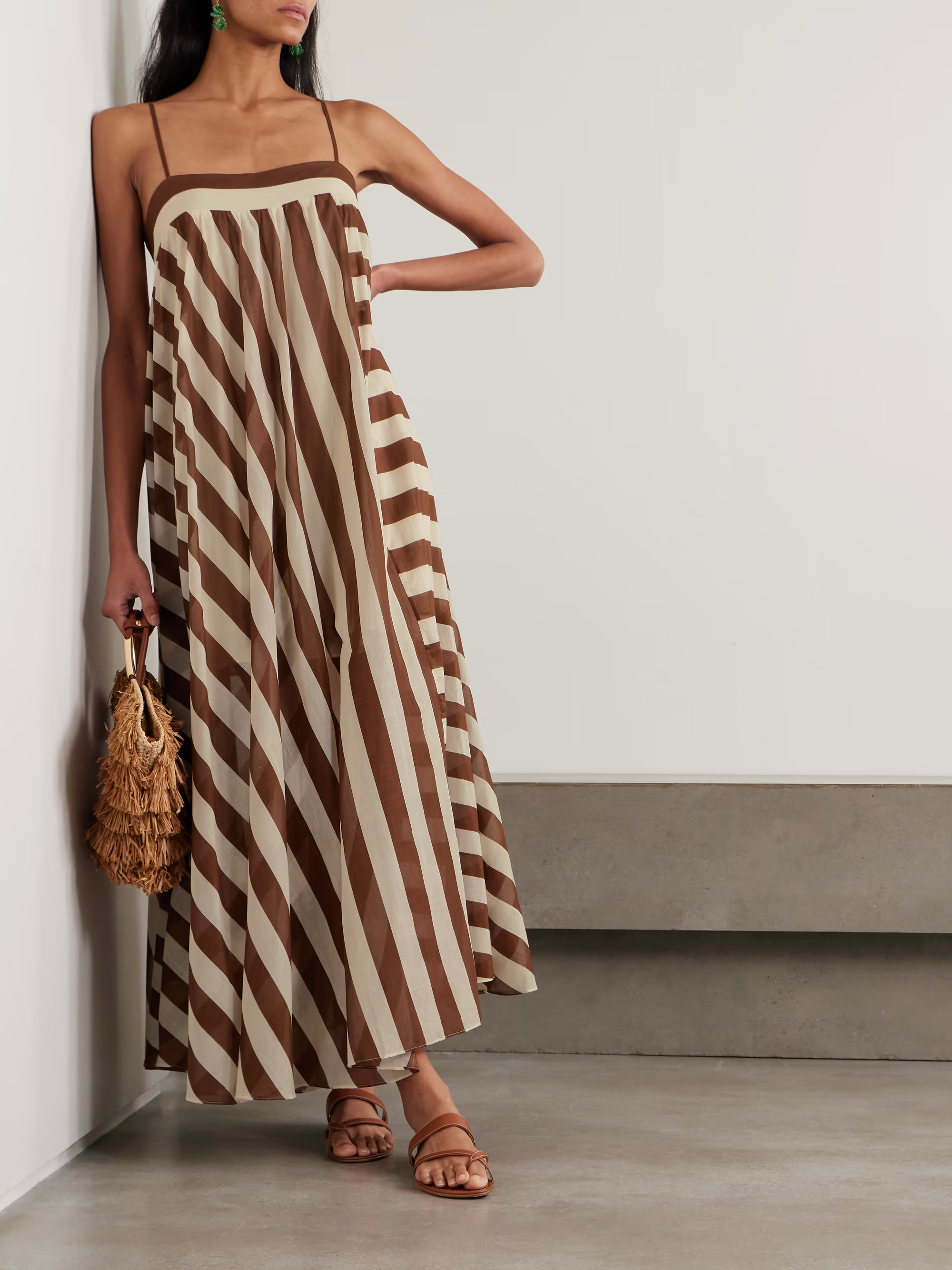 ZIMMERMANN, Daylight Striped Cotton Maxi Dress