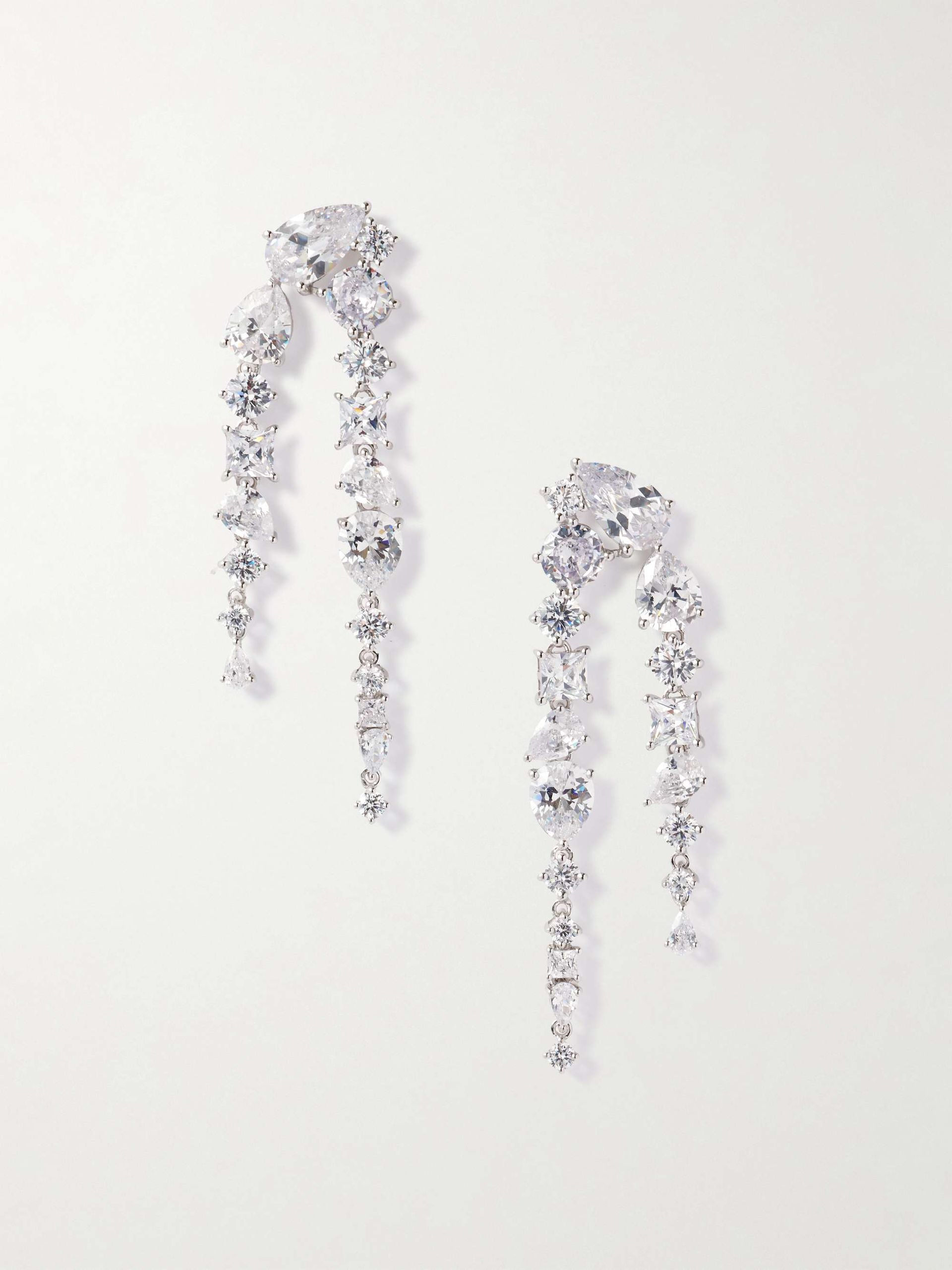 Corus Recycled Silver Cubic Zirconia Earrings
