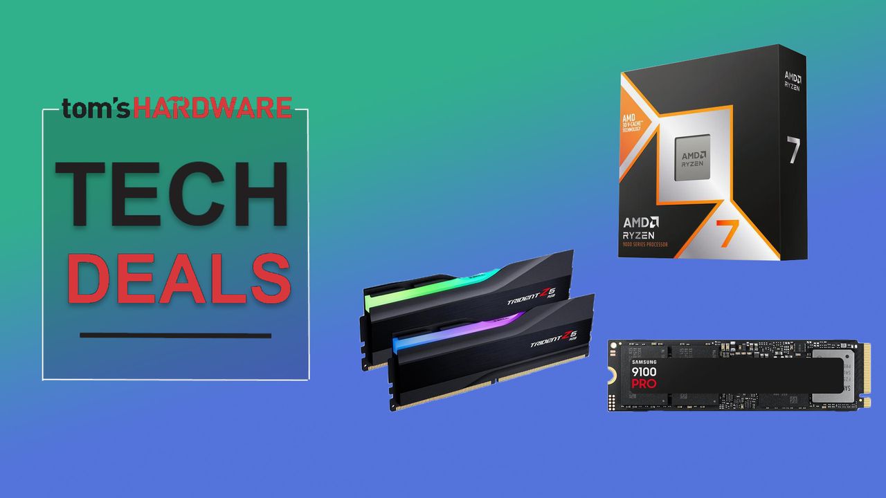 Newegg's Ultimate AM5 Bundle: Ryzen 7 9800X3D, 32GB DDR5, Gen5 SSD, Free PSU & VPN – $949.99