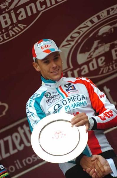 Philippe Gilbert (Omega Pharma-Lotto) will have to adjust his mantlepiece once again.