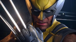 Wolverine poses with his claws out in Marvel's Wolverine in his yellow battle suit
