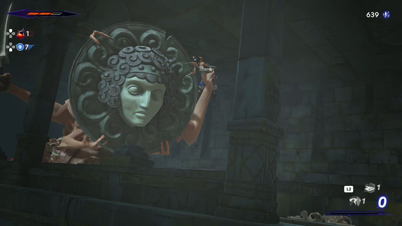 Prince of Persia: The Lost crown masked monster grabbing Sargon